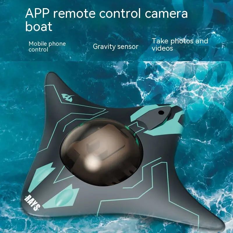 Remote Control Six-way Real-time Transmission Wireless 15m Control, Real-Time Transmission, Underwater Camera Boat Photo Video Visual Remote-control Ship  for Kids & Adults. Zyloraglobal