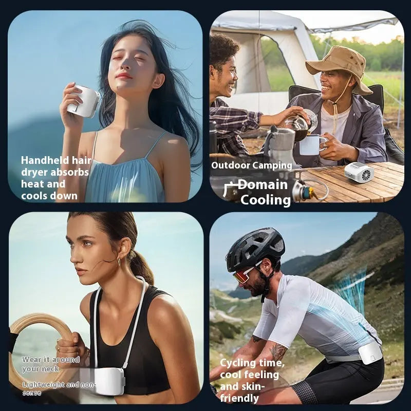 Portable Waist Air Conditioner Fan – High-Speed Ice Cooling Personal Fan with 4000mAh Battery Zyloraglobal