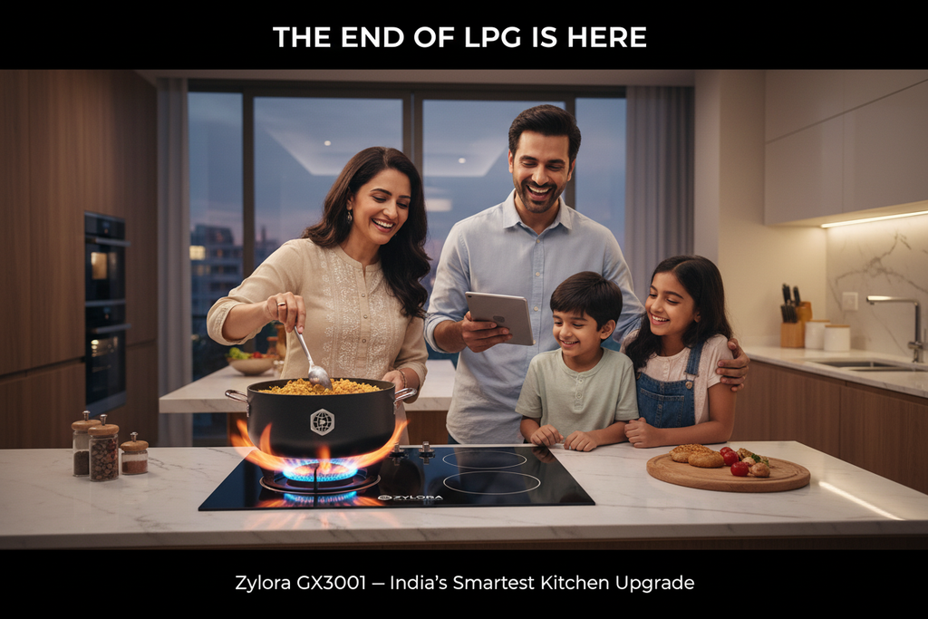 Electric Flame Stove 2800W – Cook With Real Fire, No Gas Needed
